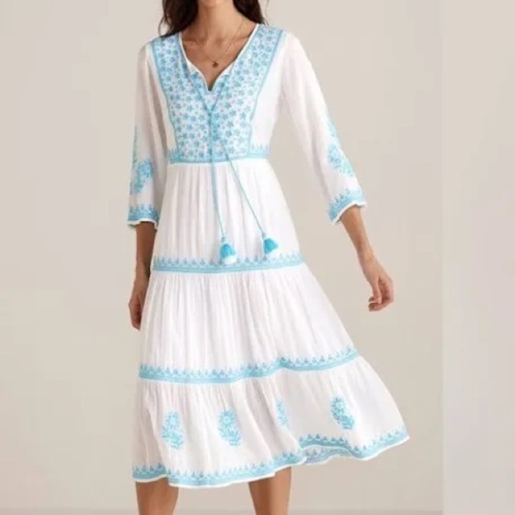 Soft Surroundings Dresses & Skirts - Soft Surroundings Juniper Dress, Size L, 100% Cotton, Great Condition